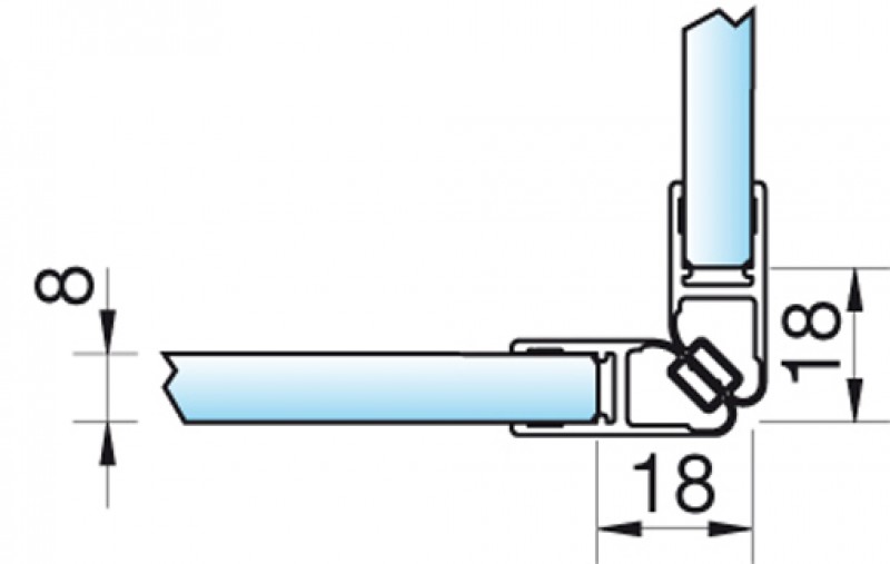 Magnetdichtung für Glasdusche MA-201 mit Hebe-/Senkfunktion